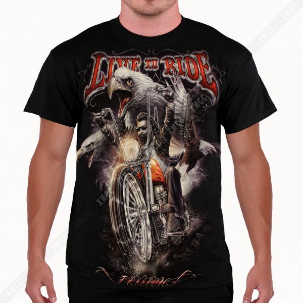 Eagle Rider 3D T-shirt Glow in the dark
