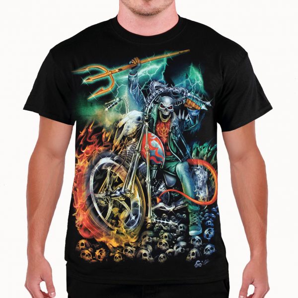 Demon Rider 3D T-shirt Glow in the dark