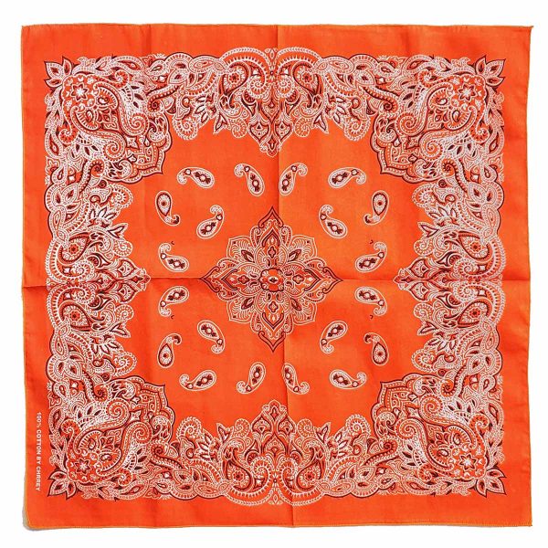 Orange Unisex Bandana Scarf Headwear