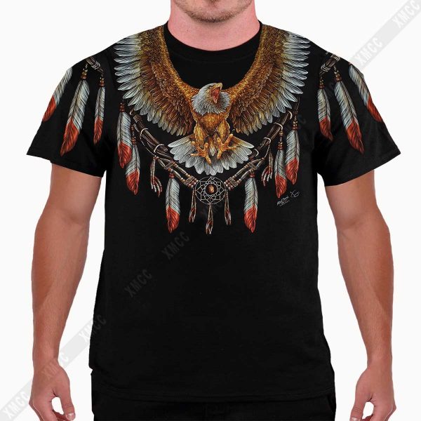 Eagle Feathers 3D T-shirt Glow in the dark