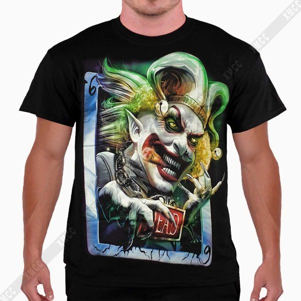 Smoking Joker Green 3D T-shirt Glow in the dark