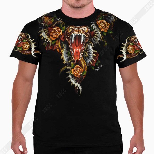 Cobra Attack 3D T-shirt Glow in the dark