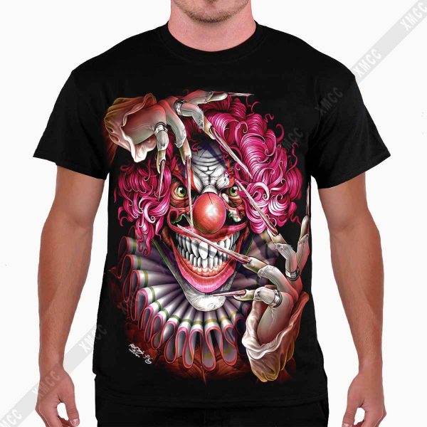 Pink Joker 3D T-shirt Glow in the dark